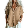 thumbnail image 1 of Chemise de Plage Boutonnée, Aguichant, à Manches Longues, Blouse de Plage, par-Dessus de Maillot de Bain pour Femmes, 1 of 6