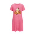 thumbnail image 5 of Sakmal Chemises de Nuit Confortables pour Femmes Grande Taille Courtes Roses d'Halloween Chemise de Nuit Imprimé Citrouille Manches Courtes Chemises de Nuit pour Femmes, 5 of 5