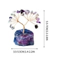 thumbnail image 2 of EGNMCR Room Decor, Home Decor Natural Colorful Crystal Stone Crushed Stone Wealth Tree Handwoven Amethyst Base Money Tree Home Decoration Crystal Money Treese, 2 of 6