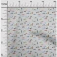 thumbnail image 2 of oneOone Rayon Medium Blue Fabric Travel Craft Projects Decor Fabric Printed By The Yard 56 Inch Wide, 2 of 5