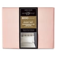 thumbnail image 3 of Hotel Style 4-Piece 600 Thread Count Pink Egyptian Cotton Adult Bed Sheet Set, Queen - Deep Pocket, 3 of 5