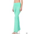 thumbnail image 3 of CHUANK Womens & Plus Stretch Cotton Fold-Over High Waist Bootcut Workout Flared Yoga Pants, 3 of 4