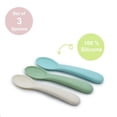 thumbnail image 2 of Melii Silicone Spoons - 3 Pack - for Babies, 2 of 5