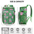 thumbnail image 4 of Vibrant Colorful Floral Insulated Backpack Cooler, Leakproof Cooler Bag with Exotic Flower Pattern for Outdoor Use, 4 of 6