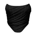 thumbnail image 4 of Kcodviy Women's Corset Solid Color Camisoles with Padding Fishbone Body Shaping Coat Long Layering Tops for Women Plus Size Women's Bone Dress Waist Express Small Top Seal Mesh Zipper, 4 of 5