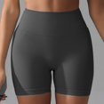 thumbnail image 2 of WEIYLL Yoga Womans Shorts Seamless Scrunch Workout Gym Solid Color Grey Pants M, 2 of 5