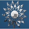 thumbnail image 3 of Autocollant Mural Effet Miroir Feu Tournesol 3D Acrylique Décoration Moderne, 3 of 5