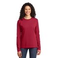thumbnail image 1 of Port & Company Women's Long Sleeve Core Cotton T-Shirt LPC54LS, 1 of 1