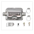 thumbnail image 3 of fashionhome Car Exhaust Pipe Universal Automobile Tube Spare Parts Professional Vehicle Repairing Modification Muffler Kit 60CM, 3 of 6