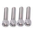 thumbnail image 3 of Vis de Machine, Quincaillerie de Meubles Vis de Meubles 4 Pcs Capuchon de Douille de Boulon Hexagonal en Acier Inoxydable Vis A2 Boulons de Douille Hexagonale Écrous Rondelle Assortiment pour Lits Chaises Meubles 1,25 mm, 3 of 7