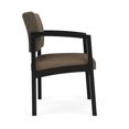 thumbnail image 4 of Lenox Steel Reception Waiting Guest Chair / Black Steel / Brown / Brown, 4 of 5