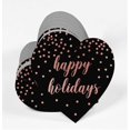 thumbnail image 3 of Inkdotpot Real Rose Gold Foil Happy Holiday Tag Favor Hang Paper Tag 50 Pieces, 3 of 6