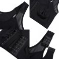 thumbnail image 3 of Women‘s Front Closure Sports Bra Wirefree Padded Support Longline Workout Tank Top Bra, 3 of 12