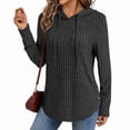 thumbnail image 2 of Womens Hoodies Oversized Sweatshirts Long Sleeve Shirts Sweaters Fall Pullovers Tops Black XL, 2 of 6