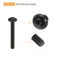 thumbnail image 4 of Unique Bargains Flanged Button Head Socket Cap Screws, 25 Pack M5x40mm 304 Stainless Steel Bolts, 4 of 5