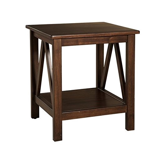 Riverbay Furniture Table d'Appoint en Tabac Antique