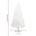 thumbnail image 2 of vidaXL Artificial Christmas Tree Lifelike Needles White 210 cm, 2 of 4