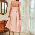 thumbnail image 4 of Gspmoly Robe d'Été, Mode Femmes Été Sans Manches Aguichant Décontractée Dos Nu Couleur Unie Robe à Col en V Robes de Soirée pour Femmes Offres Prime, 4 of 9