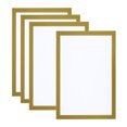 thumbnail image 1 of Unique Bargains A4 Magnetic Sign Holder, 4 Pack Magnetic Display Frame Self-Adhesive Picture Frame for Refrigerator, Golden, 1 of 7