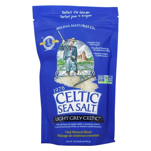 Celtic Sea Salt - Vital Mineral Blend Resealable Bag Light Grey Celtic - 1 lb.