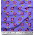 thumbnail image 1 of Soimoi Poly Georgette Fabric Leaves & Floral Artistic Printed Fabric 1 Yard 52 Inch Wide, 1 of 5