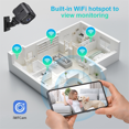 thumbnail image 4 of WiFi Monitoring Camera Motion Detection,Built-in Battery 960mAh Long Standby Baby Camera Pet Monitoring Camera A, 4 of 10