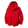 thumbnail image 2 of TIMIFIS Manteau de Pluie Athlétique Léger pour Hommes Imperméable Coupe-Vent, à Capuche pour Golf Cyclisme Course Jogging Randonnée Imperméable à Fermeture Éclair Manches Longues Décontracté Manteau Uni avec Poche, 2 of 9