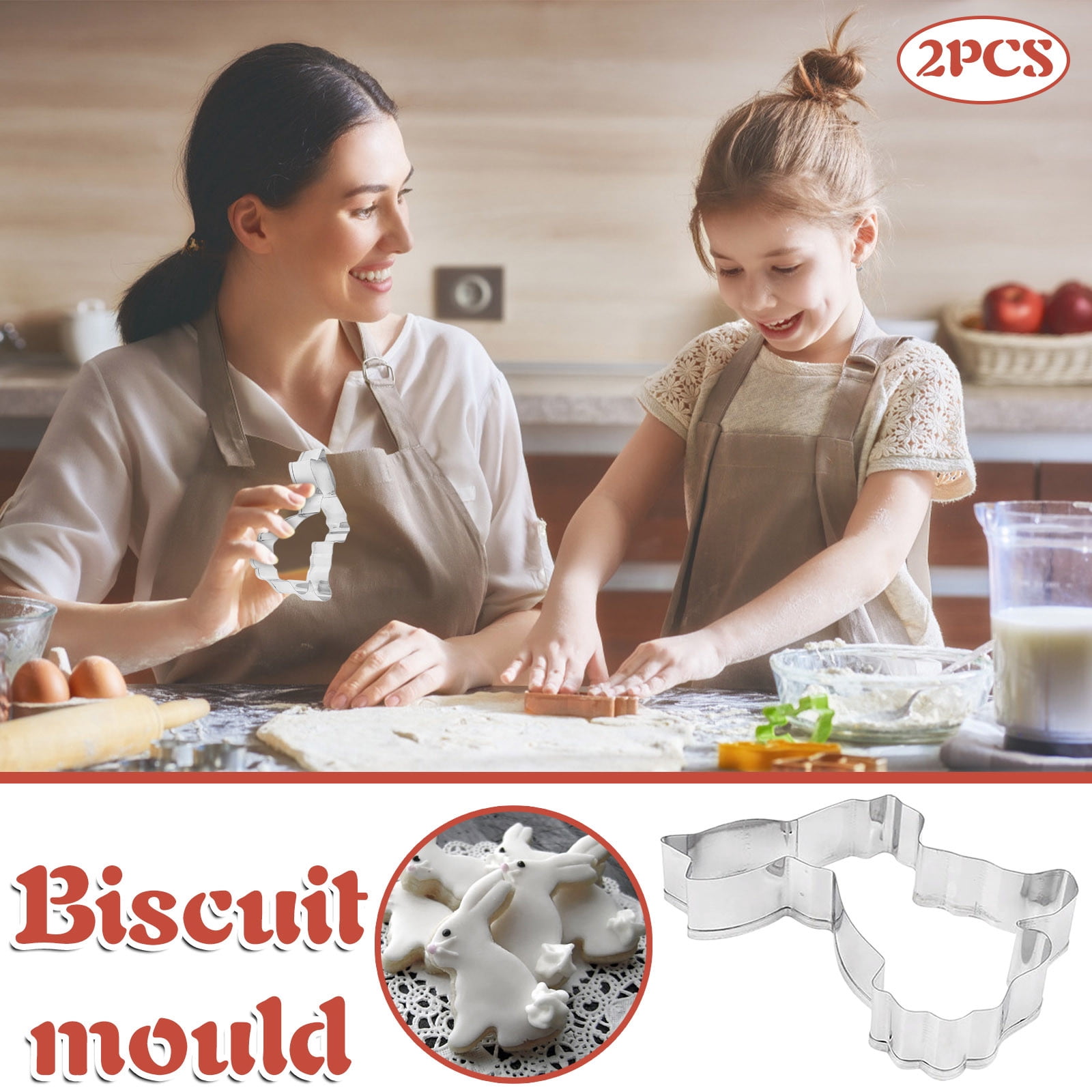 Yhmxh Kitchen Gadgets Kitchen Essentials 2PCS Stainless Steel Die-cutting Soft Candy Kitchen Accessories Kitchen Aid Attachments for Home Kitchen Holidays