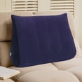 thumbnail image 2 of Blue Inflatable Pillow Air Camping Travel Sleeping Aid Pillow Core Cervical Spine Support Lightweight Portable Neck Rest For Outdoor Home Use Compact Storage Z-281 Blue, 2 of 6