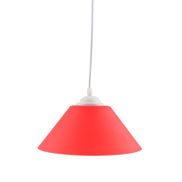 Milaget Modern Cone Shaped Ceiling Pendant Light Lamp Shade Chandelier Red
