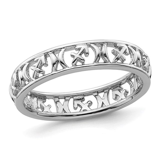 Bague Astrologie en Argent Sterling Sagittaire