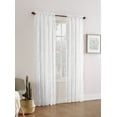 thumbnail image 1 of Mainstays Floral Lace Sheer Rod Pocket Window Curtains Panel, 1 of 1