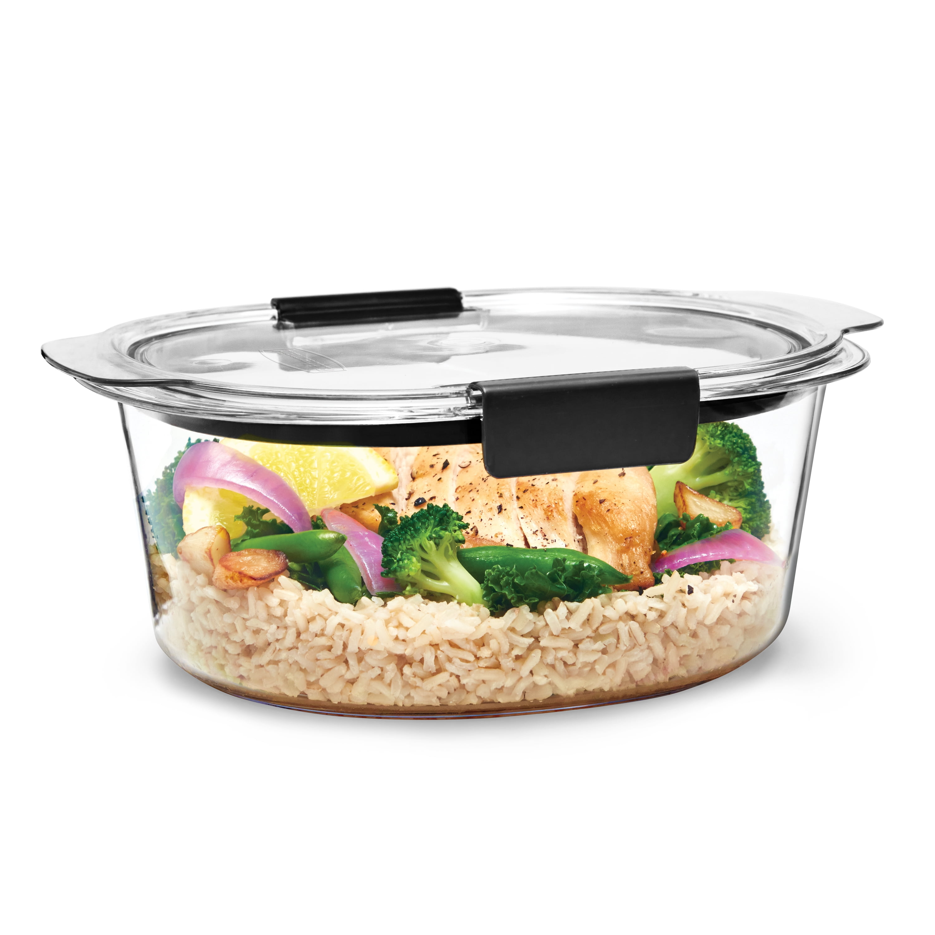 Rubbermaid Brilliance Round Food Storage Container, 6.97 cup (1.64 L)