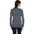thumbnail image 3 of Bella Canvas Womens Jersey Long Sleeve Tee, S, Deep Heather, 3 of 4