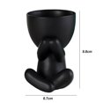 thumbnail image 4 of YAOMOBB Indoor Plant Decoration Pot Creative Craft Desktop Vase Container Small Figure Potted Plant Pot Mini Human Shaped Ceramic Flower Pot, 4 of 7