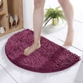 thumbnail image 3 of Carpet - Half Round Bathroom Rug for Comfort Durable Thickened Furry Soft and Machine Washable Bath Mat for Everyday Use, 3 of 7