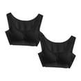 thumbnail image 1 of RKSTN Bras for Women Traceless Comfortable No Steel Ring High Elasticity Stretch 2PC Bras Solid Color Super Soft Breathable Gathering Plus Size Everydays Bras, 1 of 5