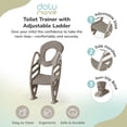 thumbnail image 2 of Dolu Nuve Potty Toilet Training Seat with Adjustable Ladder for Kids, Stone Grey, 2 of 5