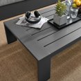 thumbnail image 5 of Modway Tahoe Table Basse d'Extérieur en Aluminium pour Patio - Résistante aux Intempéries, Enduite de Poudre, Entretien Minimal - 26.5 Pouces L x 51 Pouces L x 12 Pouces H, 5 of 5