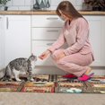 thumbnail image 3 of Coffee Farmhouse Plaid Style Kitchen Mats for Floor Washable Non-Slip, Absorbent Mats Set Of 2 for Sink Waterproof Runner Rug for Laundry Room,kitchen Mats 17.7x24+17.7x48inch, 3 of 7