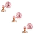 thumbnail image 3 of maskred Ample Space Satin Bonnet Comfortable And Exquisite Craft For Hair Care Large Black 3Set, 3 of 6