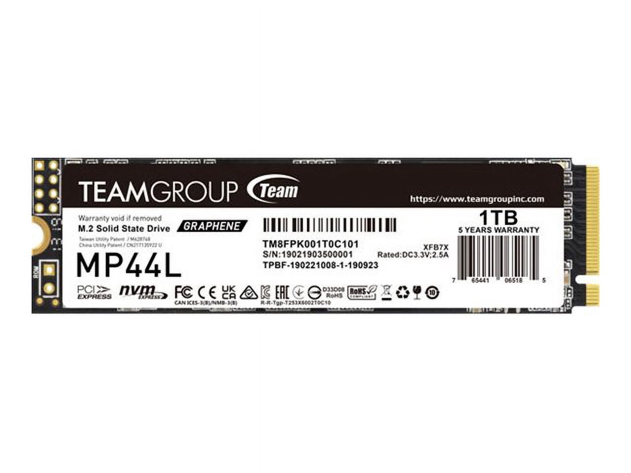 Team Group MP44L - SSD - 1 TB - internal - M.2 2280 - PCIe 4.0 x4 (NVMe)