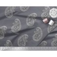 thumbnail image 2 of Soimoi Silk Fabric Paisley Block Printed Fabric 1 Yard 42 Inch Wide, 2 of 3