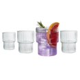 thumbnail image 1 of Galateo Capri Collection Victoria Borosilicate Ribbed Drinking Glasses - Set of 4, 1 of 7