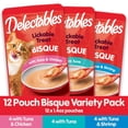 thumbnail image 2 of Delectables Lickable Treat Bisque Variety 12 Pack for Cats, 2 of 5