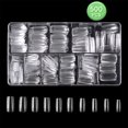 thumbnail image 4 of VONKY Clear Nail Tips For Gel-Long-Lasting Chip-Resistant Soft And Thin Nail Tips Almond Shape Easy Square nail plate, 4 of 6