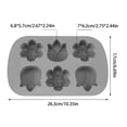 thumbnail image 3 of D Deep Cavity Heart Shape Baking Mold Thick Silicone Material Professional Grade Even Baking Results Non-Porous Surface #50207, 3 of 5