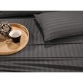 thumbnail image 2 of Mocassi 3-Piece Striped Duvet Cover Set, 1500 Thread Count, Button Closure - Cooling, Breathable Material- Wrinkle, Fade, Stain Resistant, King/California King, Gray, 2 of 4