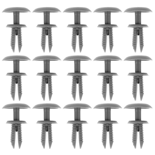 Shisuyan 30pcs Bumper Retainer Clips Car Plastic Rivets Fasteners Push Retainer Kit Auto Push Pin Rivets Door Trim Panel Clips Beige
