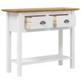 thumbnail image 2 of vidaXL Table Console BODO Brun 90x34,5x73 cm Bois Massif Pin, 2 of 5